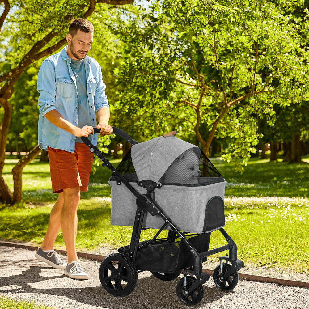 PawHut Foldable Small Pet Stroller Image 2