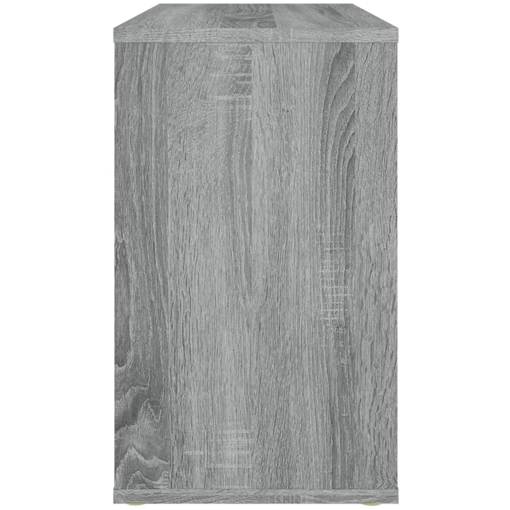 vidaXL 2 Shelf Grey Sonoma Oak Side Cabinet Image 4
