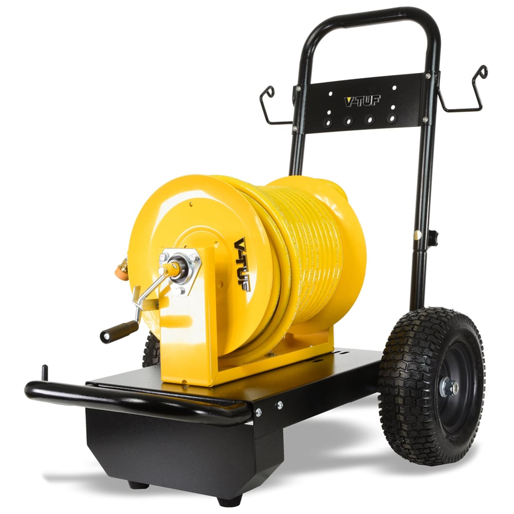 V-TUF tufREEL Super Seried Manual Wind with Yellow tufCOVER Hose and MSQ Connector Kit 50m Image 1