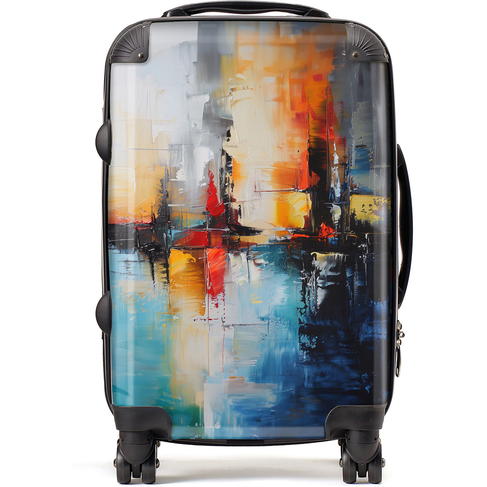 Warren Reed Designer Cabin Reflective Splendour City In Abstract Suitcase Image 1