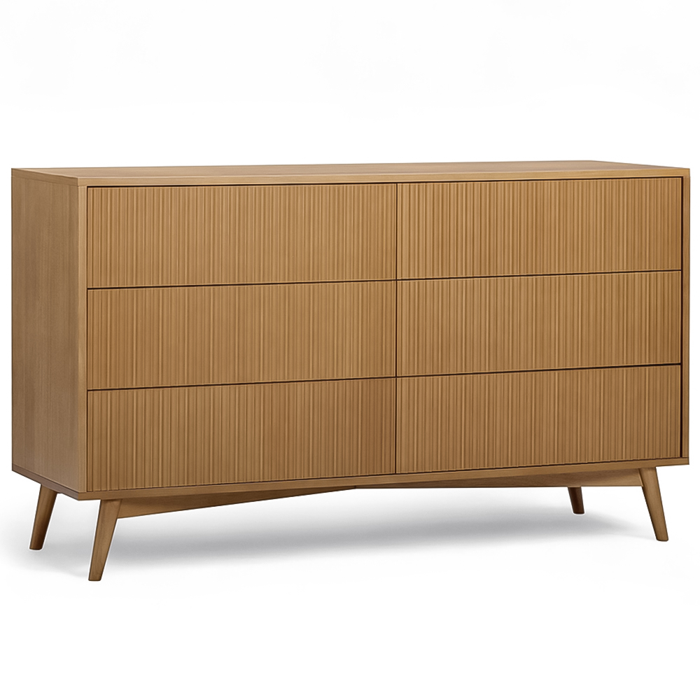 Teamson Home Tremolo 6 Drawer Natural Dresser Image 2
