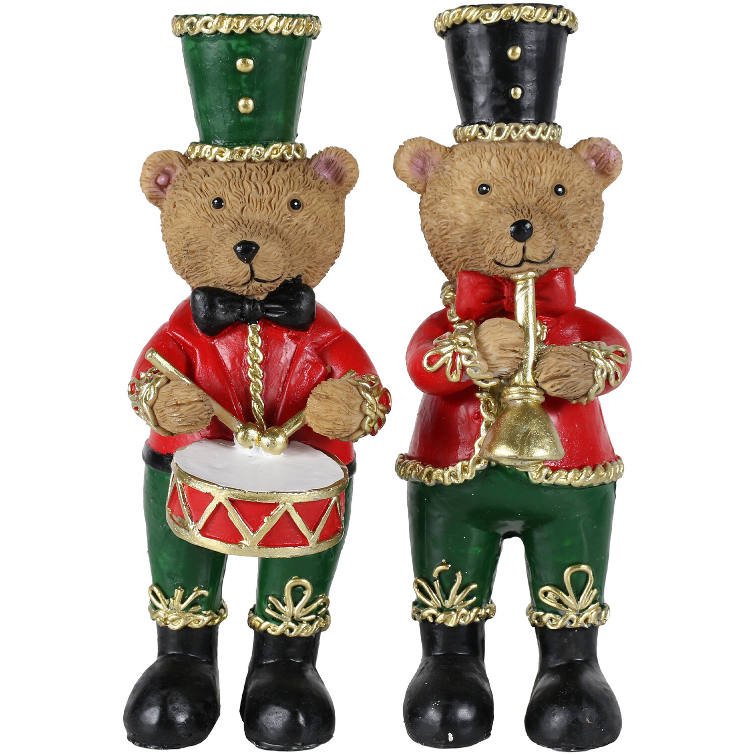 Traditional Standing Trumpet or Drum Bear Image 1