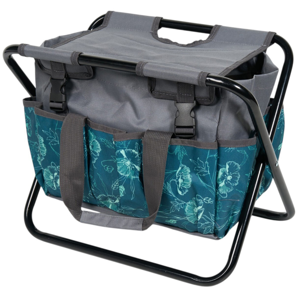 Folding Garden Stool with Storage Image 3