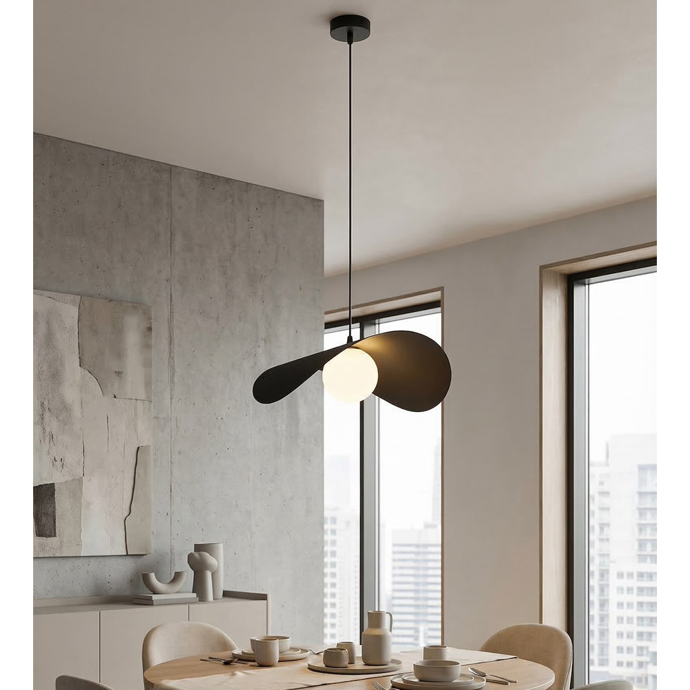 Emibig Ritual Black G9 Large Ceiling Pendant Light Image 6
