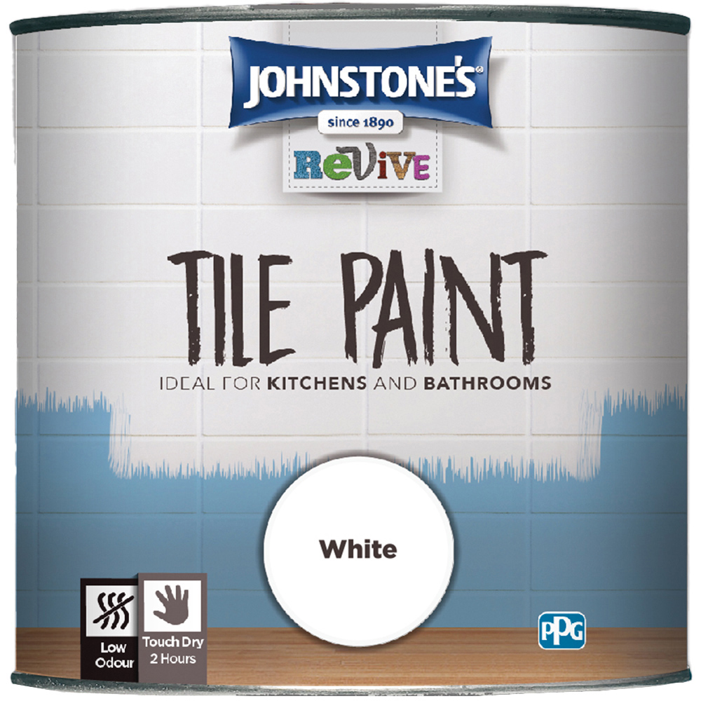 Johnstone's Revive White Tile Paint 750ml Image 2