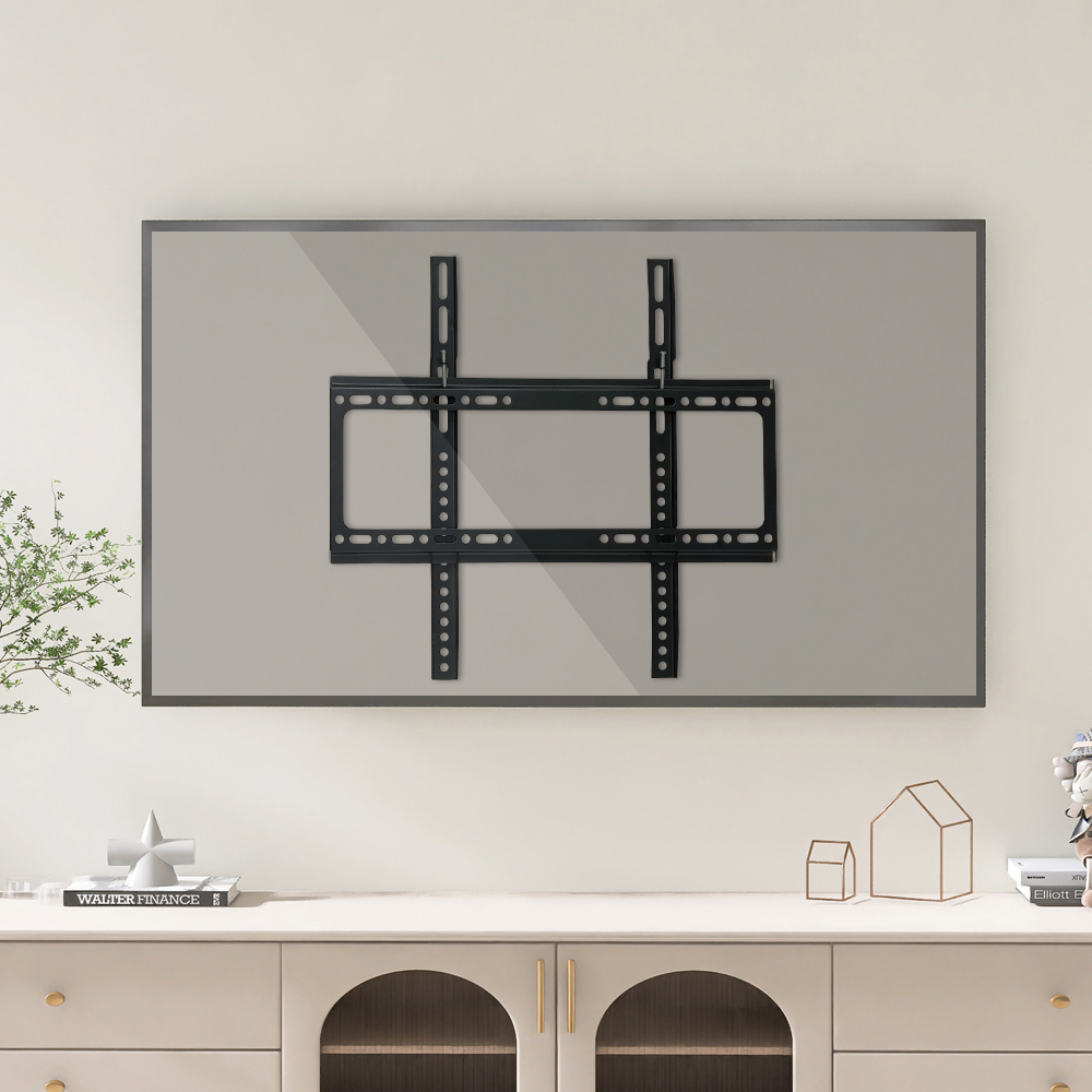 Living and Home 26-55 inch Black Wall Mounted Metal TV Monitor Bracket 46cm Image 7