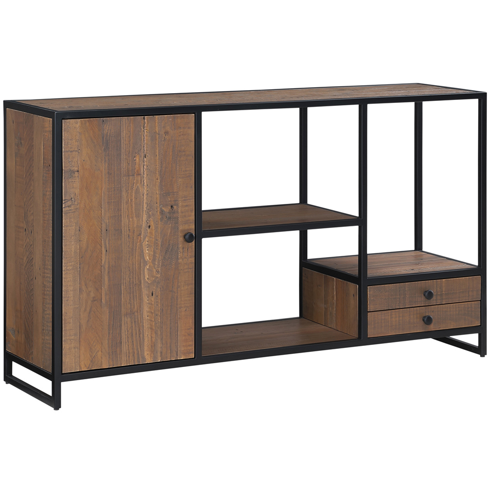 Baumhaus Ooki Single Door 2 Drawer Funky Open Console Table Image 2