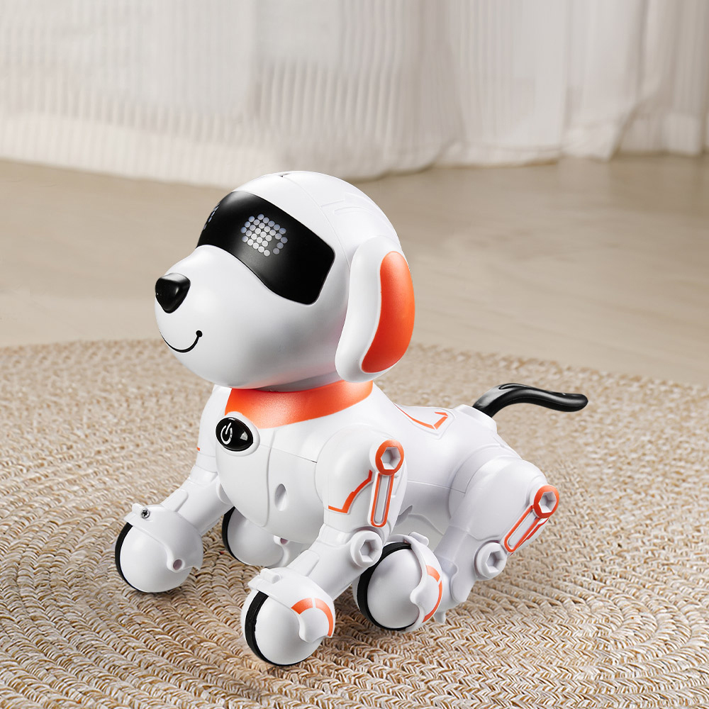 H&O Direct Kids Orange Programmable Remote Control Smart Robot Dog Toy Image 2
