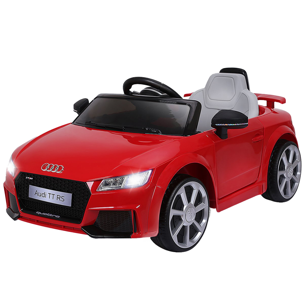 Costway Kids Red Licensed Audi TTRS Ride On Car with 2 Motors and MP3 Music 12V Image 1