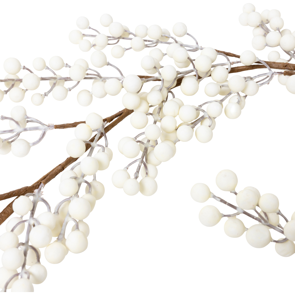 Charles Bentley White Berry Christmas Garland 180cm Image 4