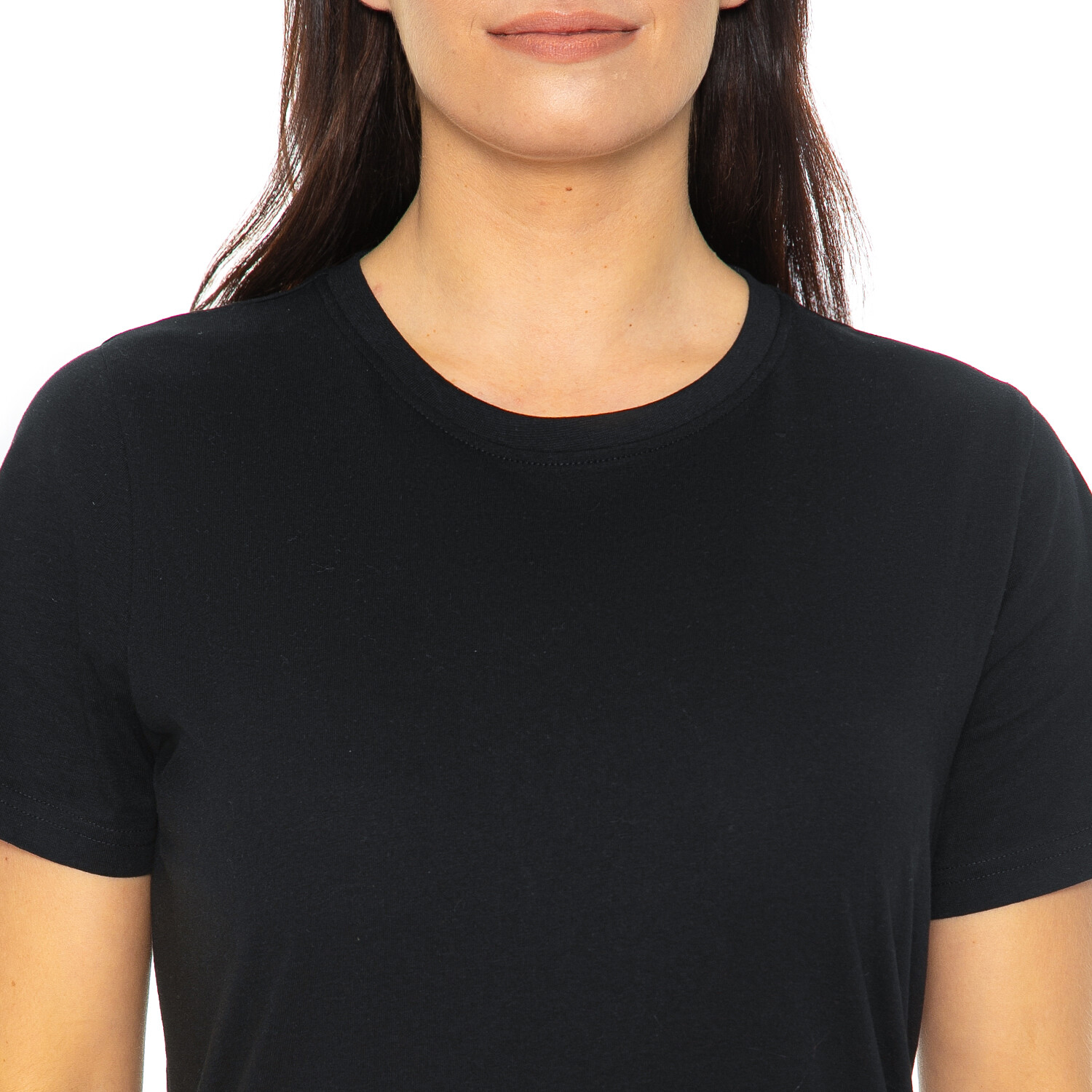 Fiona Ladies Crew Neck T-Shirt Black - Black / 16 Image 2