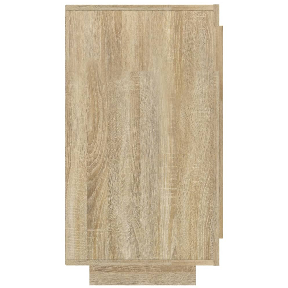vidaXL Single Door 2 Shelf Sonoma Oak Sideboard Image 5