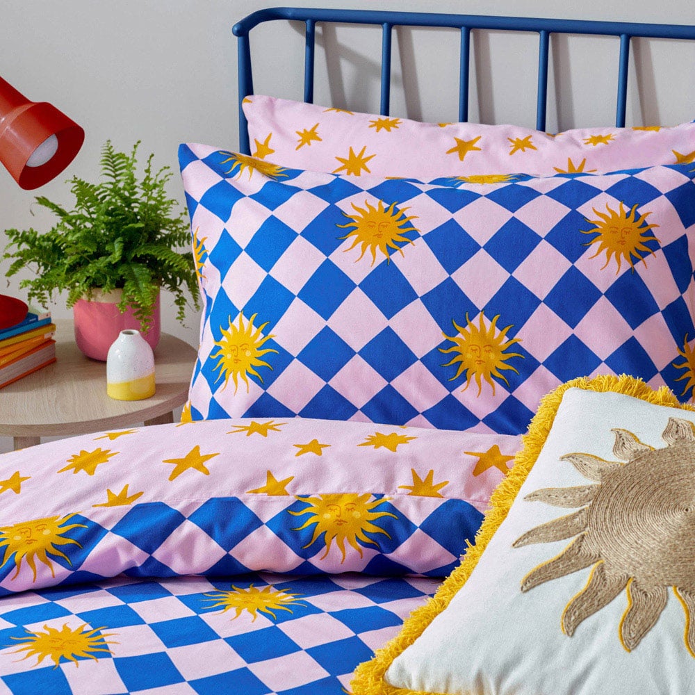 furn. Antares Double Multicolour Printed Duvet Set Image 3