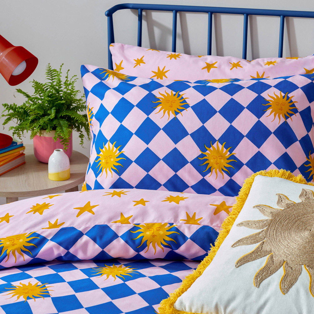 furn. Antares Super King Size Multicolour Printed Duvet Set Image 3
