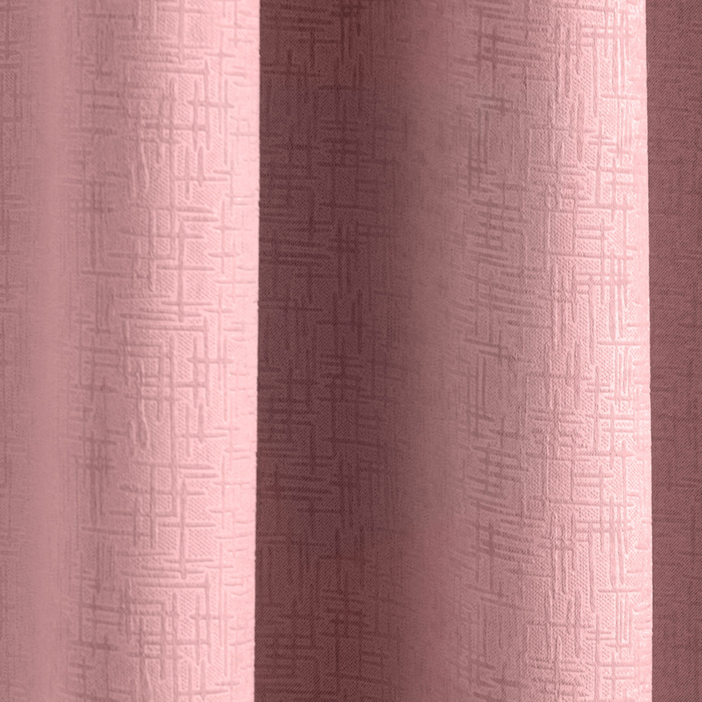 Enhanced Living Vogue Blush Thermal Blackout Eyelet Readymade Curtains 168 x 137cm Image 2