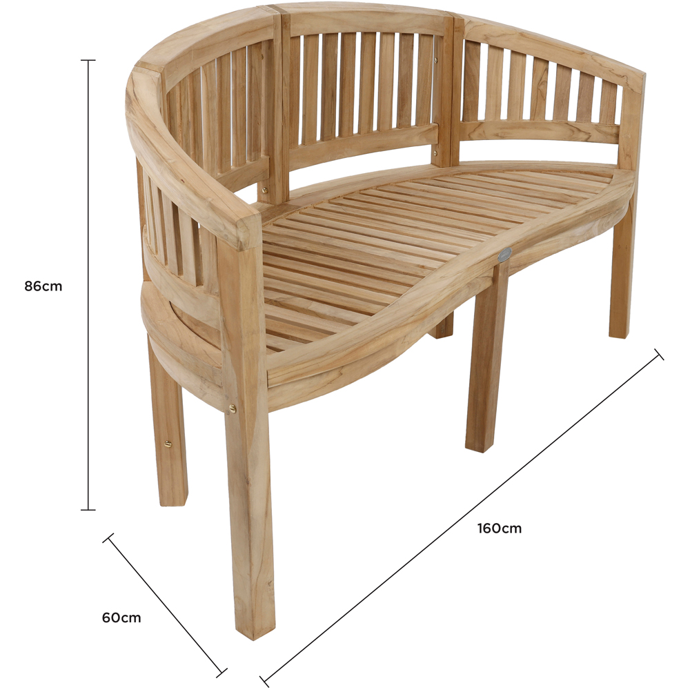 Charles Bentley San Diego Teak Bench Image 9