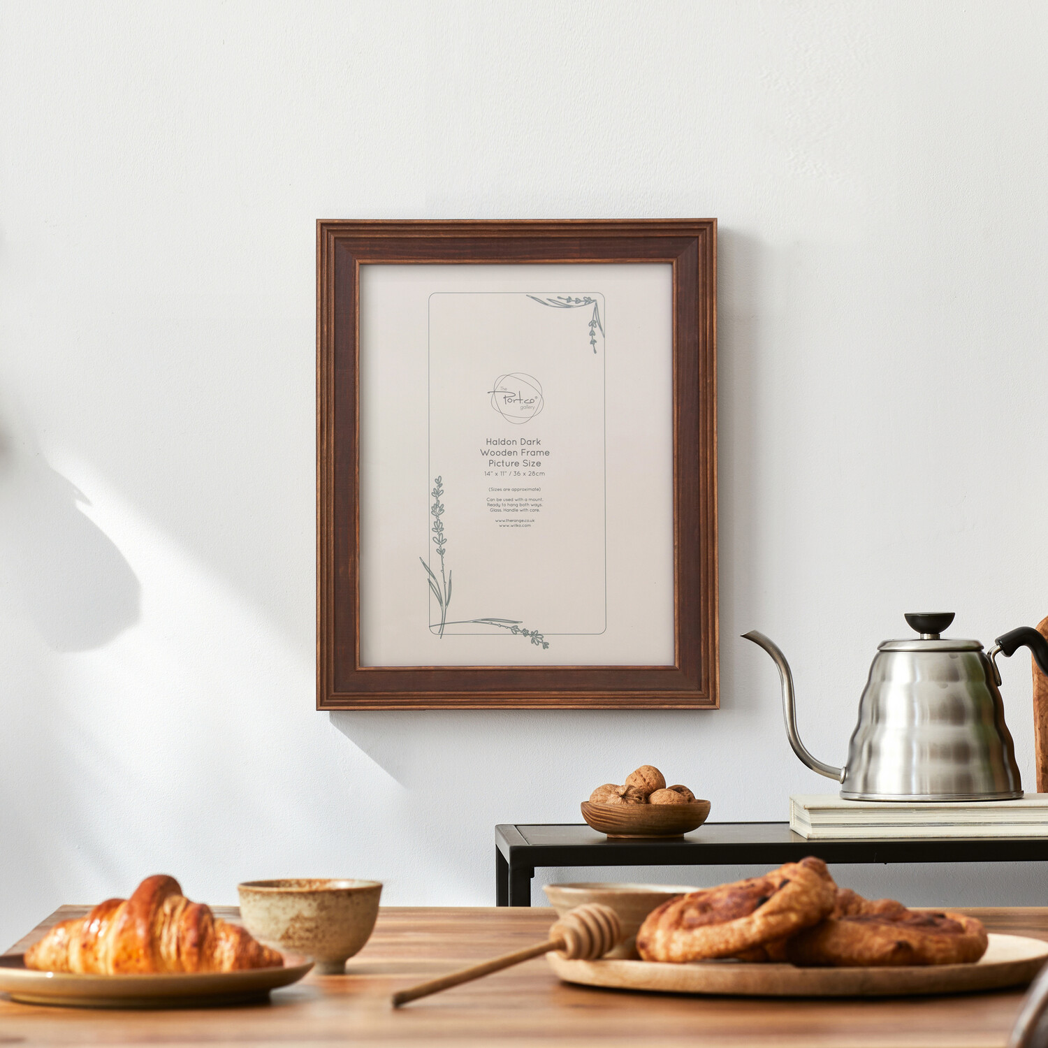 Haldon Wooden Frame Brown 14 x 11in Image 5