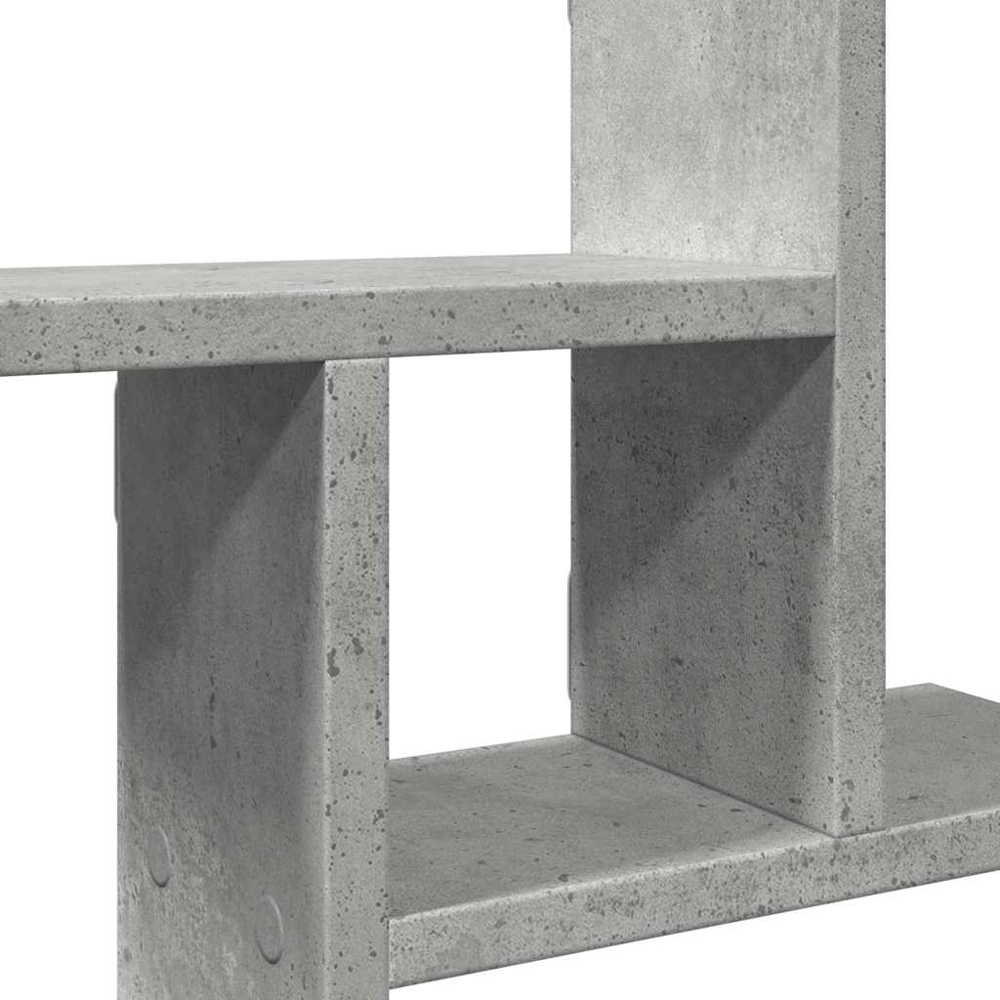 vidaXL 50 x 12 x 50cm Set of 2 Concrete Grey Wall Shelf Image 7