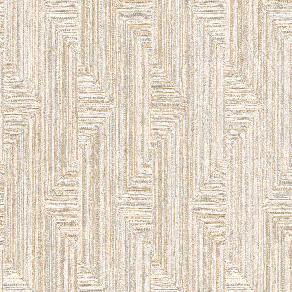 Design ID Retro String Motif Beige Wallpaper Image 1