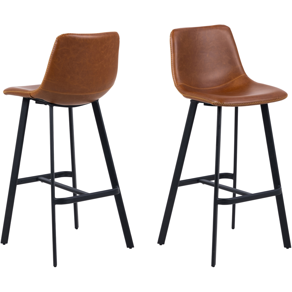 Florence Oregon Brown Bar Stool Set of 2 Image 2