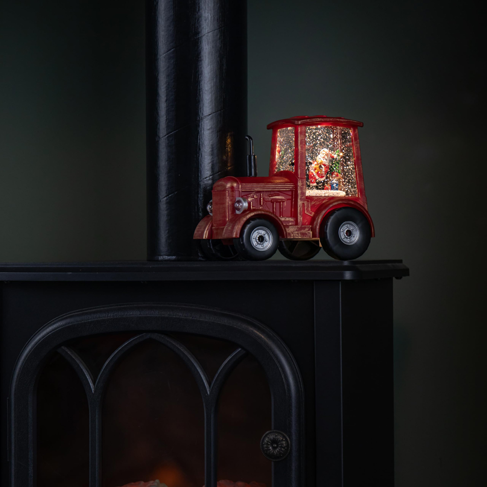 Samuel Alexander Santa in Tractor Water Spinner Christmas Decoration 15cm Image 8