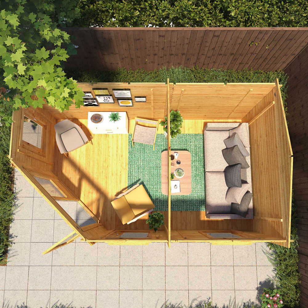 Mercia 16.4 x 9.8ft Corner Log Cabin Image 7