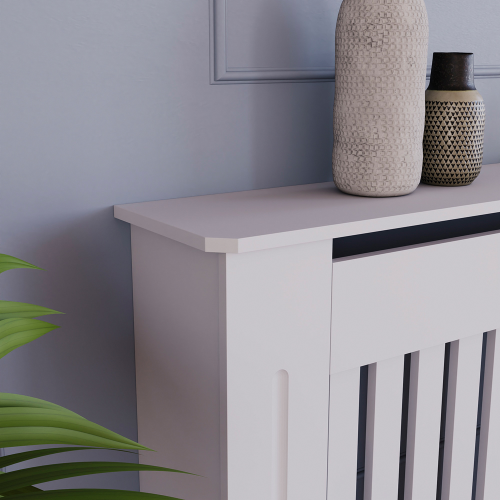 VIDA DESIGNS Chelsea White Radiator Cover Medium Image 3