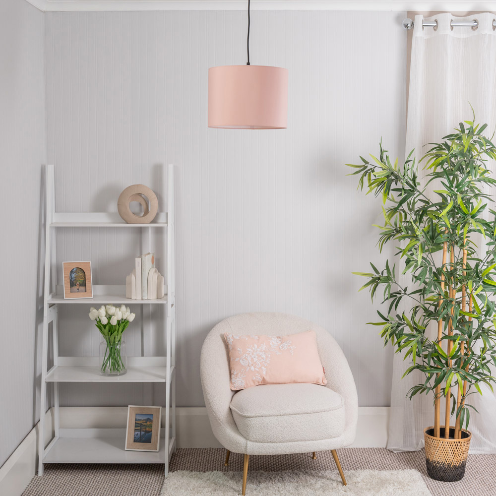 ValueLights Torbery Nesting Blush Pink Pendant Lamp Shades with Diffusers 3 Pack Image 4