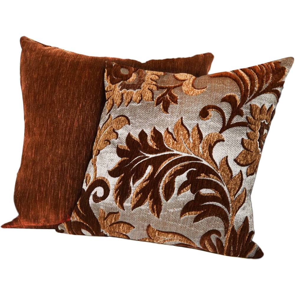 Serene Swirls Chocolate Cushion Cover Image 1