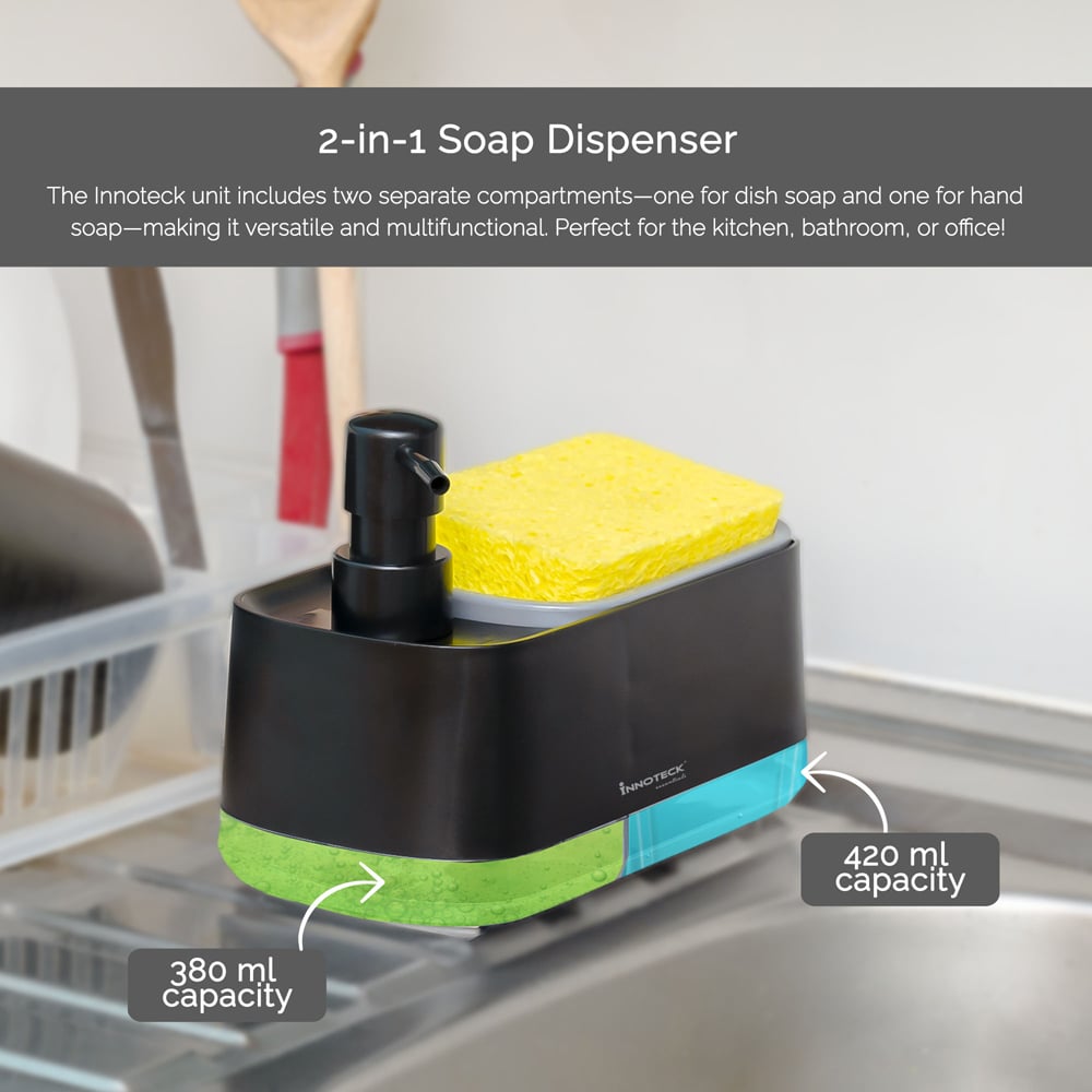 Innoteck Essentials 3 in 1 Hand and Dish Soap Dispenser Image 4