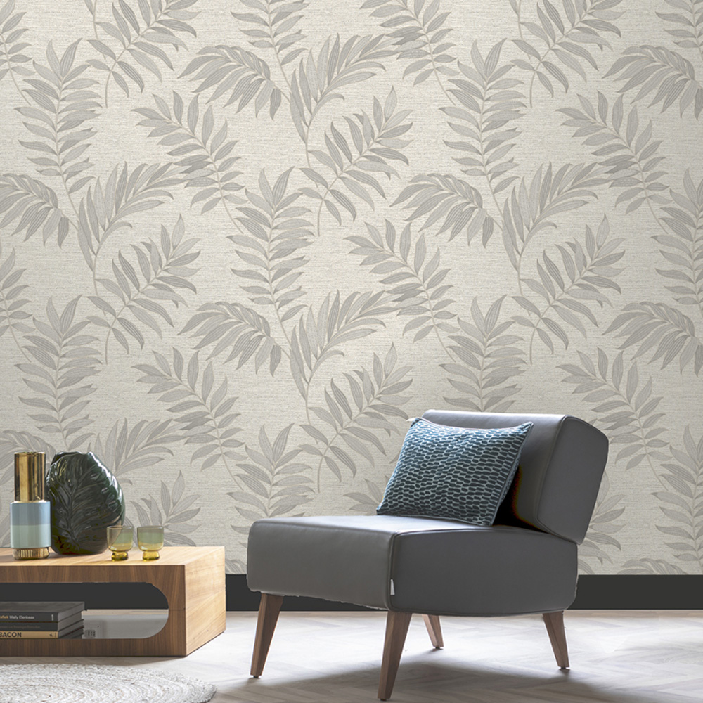 Rasch Sumatra Palm Grey Wallpaper Image 5