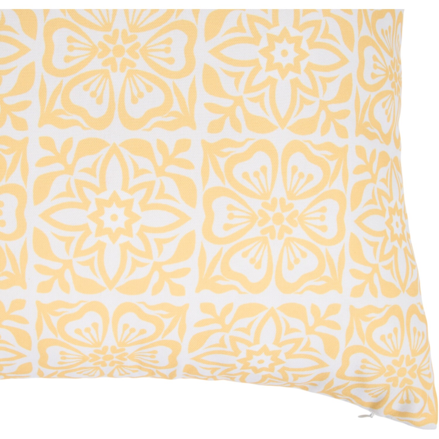 Outdoor Moroccan Cushion Yellow Image 2