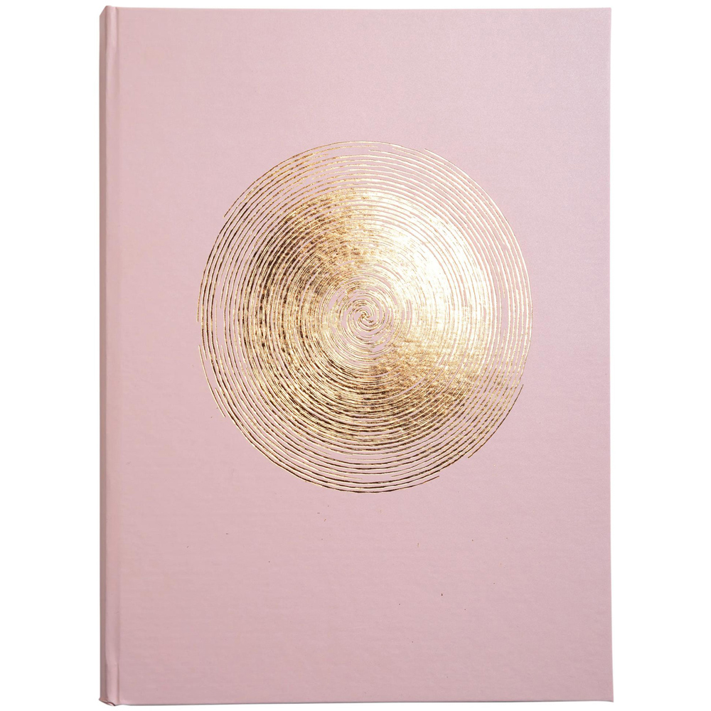 Exacompta Ellipse Pink Rose Gold Embossed Guest Book with Gold Edges 100 Pages Image 2