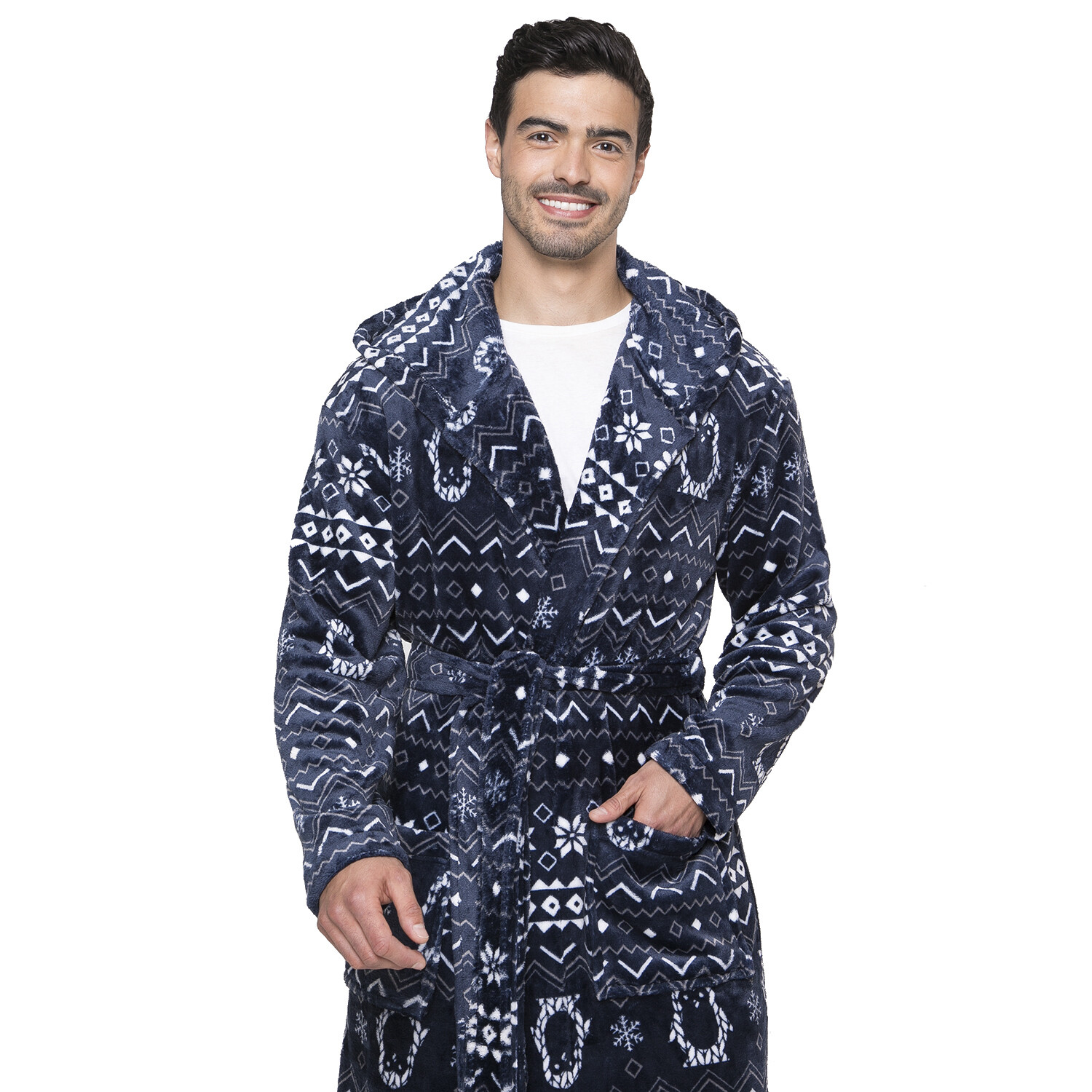 Blue Penguin Mens Dressing Gown XL-XXL Image 2