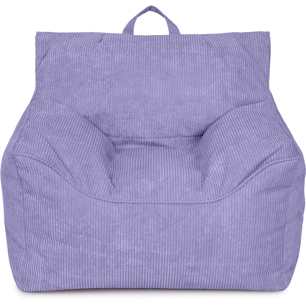 Kaikoo Lilac Cord Bean Bag Chair Image 2