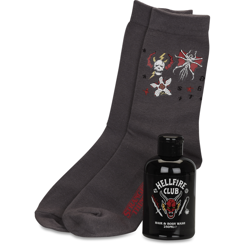 Stranger Things Hellfire Club Socks Set - Red Image 3