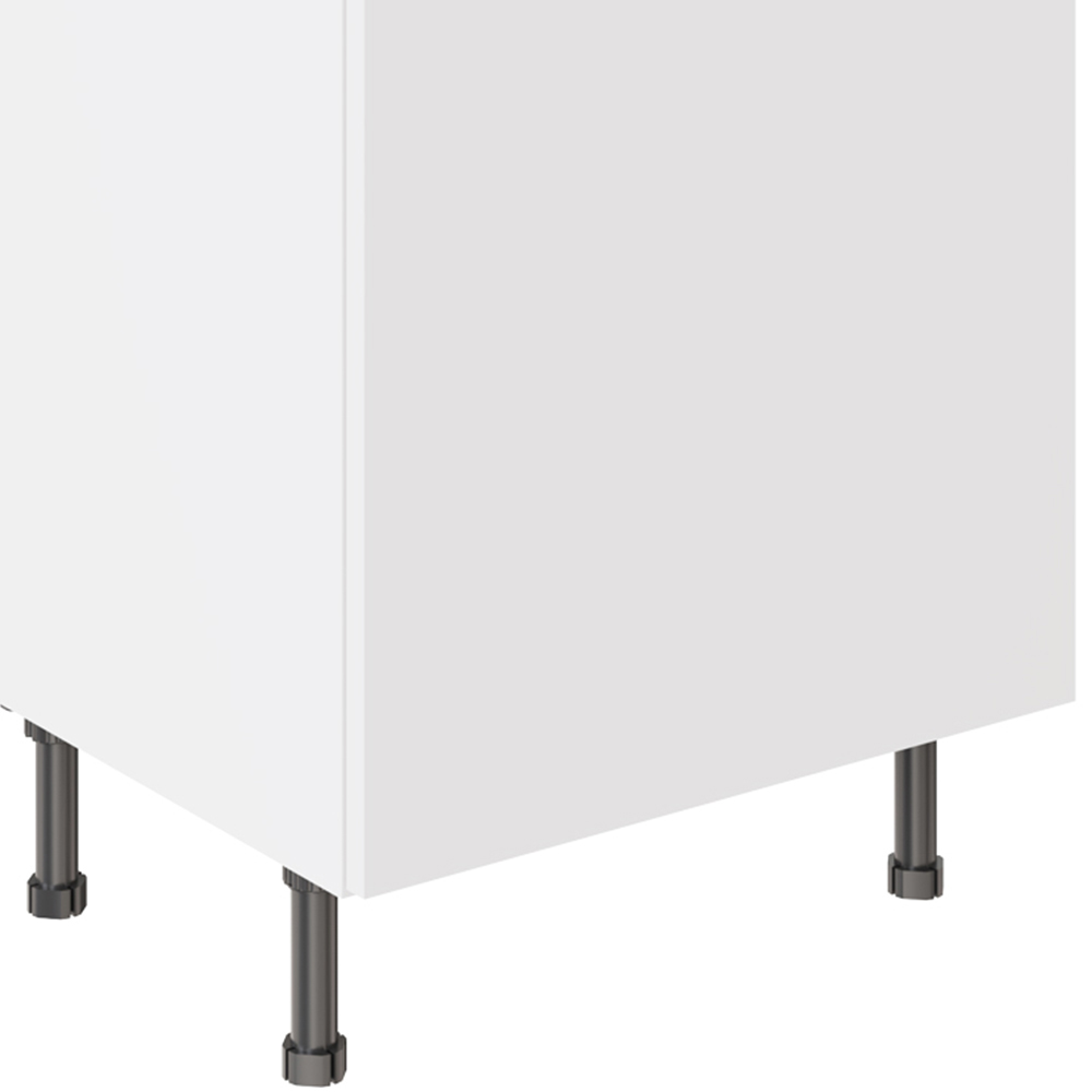 Kitchen Kit Slab Supermatt White Drawerline Base Cabinet 600mm Image 3