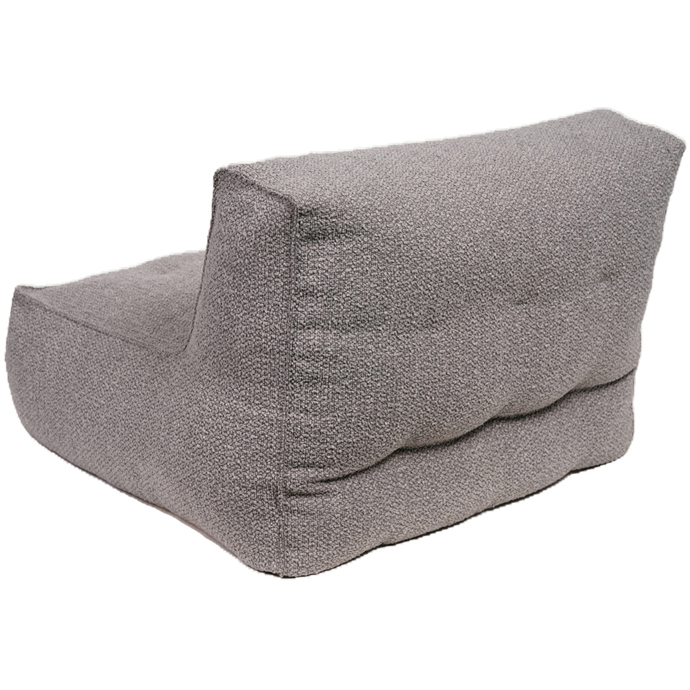 Kaikoo Grey Quilting Boucle Lounger Image 6