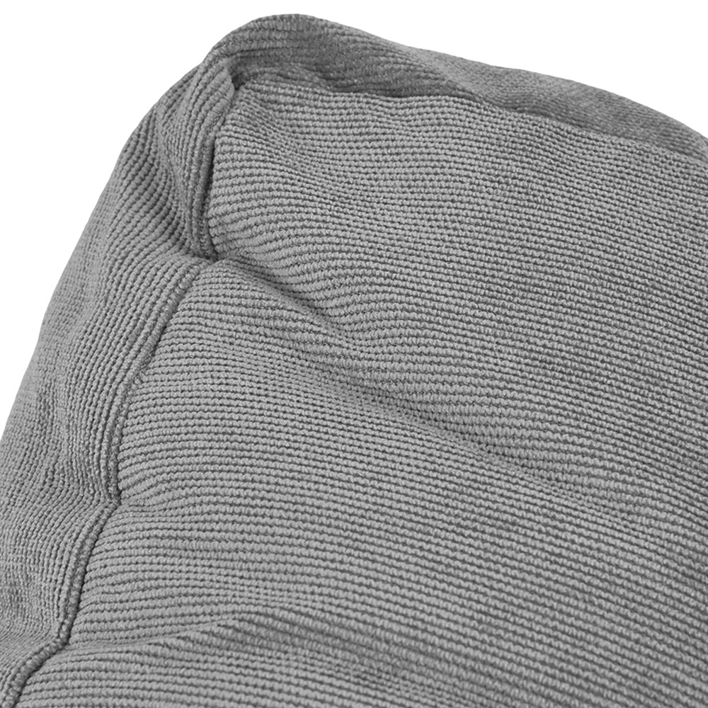 Living and Home Grey Soft Corduroy Chair Cushion 55 x 55cm Image 4