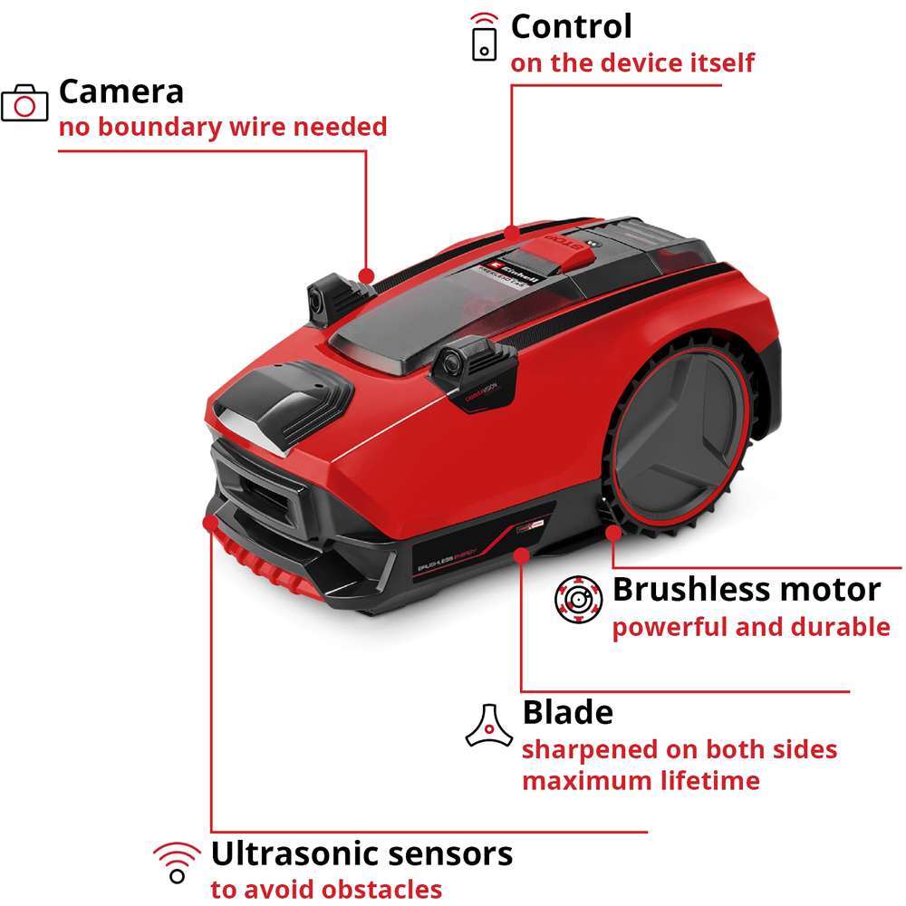 Einhell FREELEXO CAM 500 3413991 18V Robot Lawn Mower Image 8