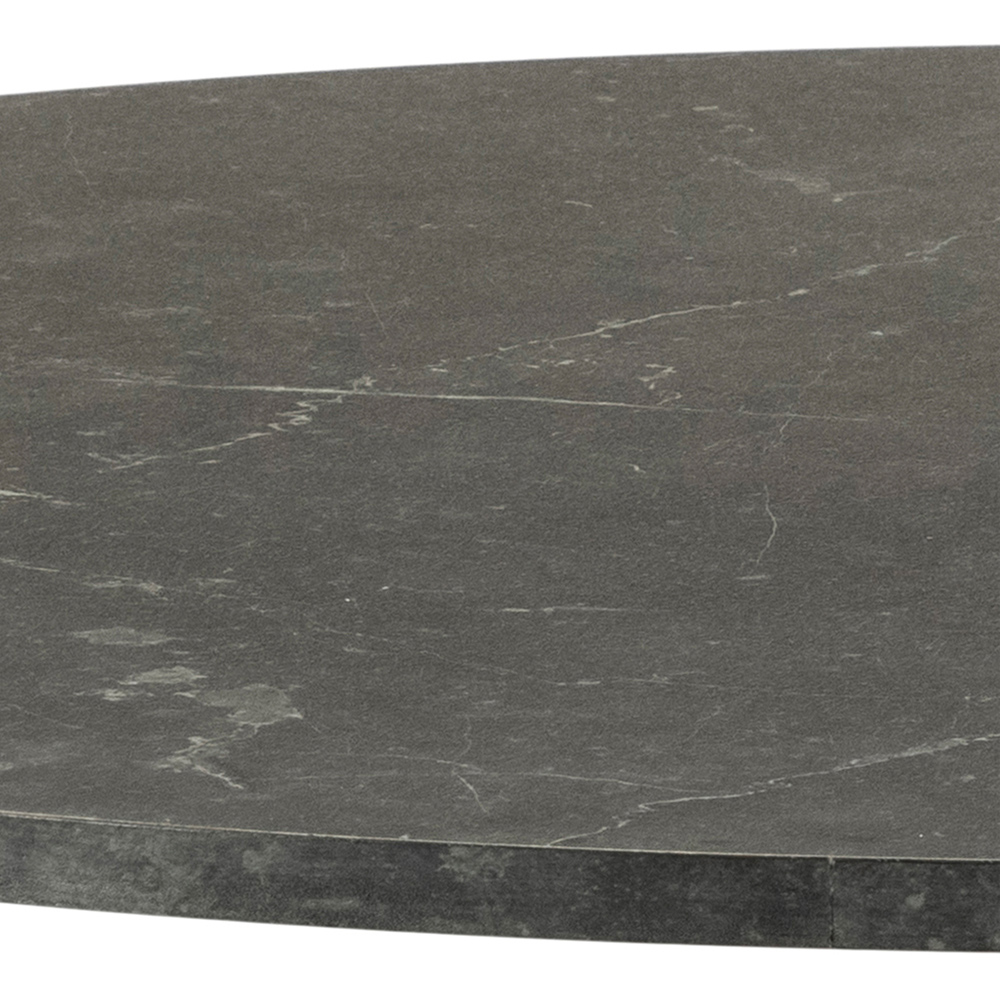 Florence Ibiza Round 4 Seater Dining Table Black and Matt Black Image 4