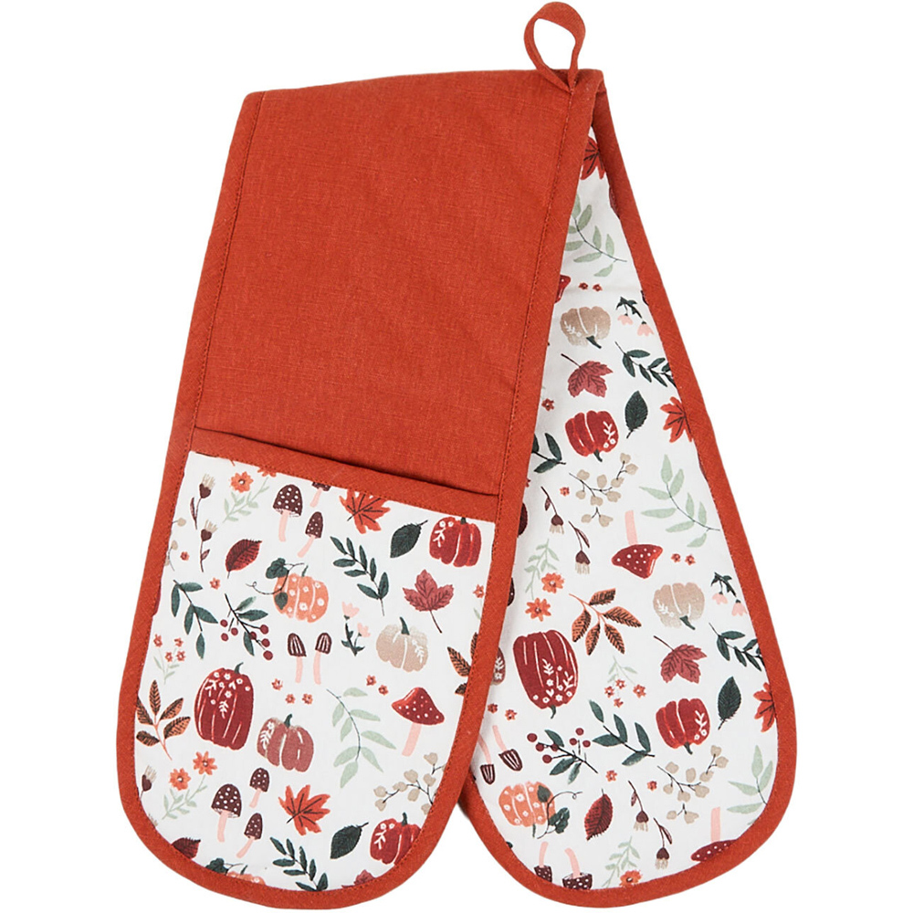Autumn Printed Double Oven Glove Image 1