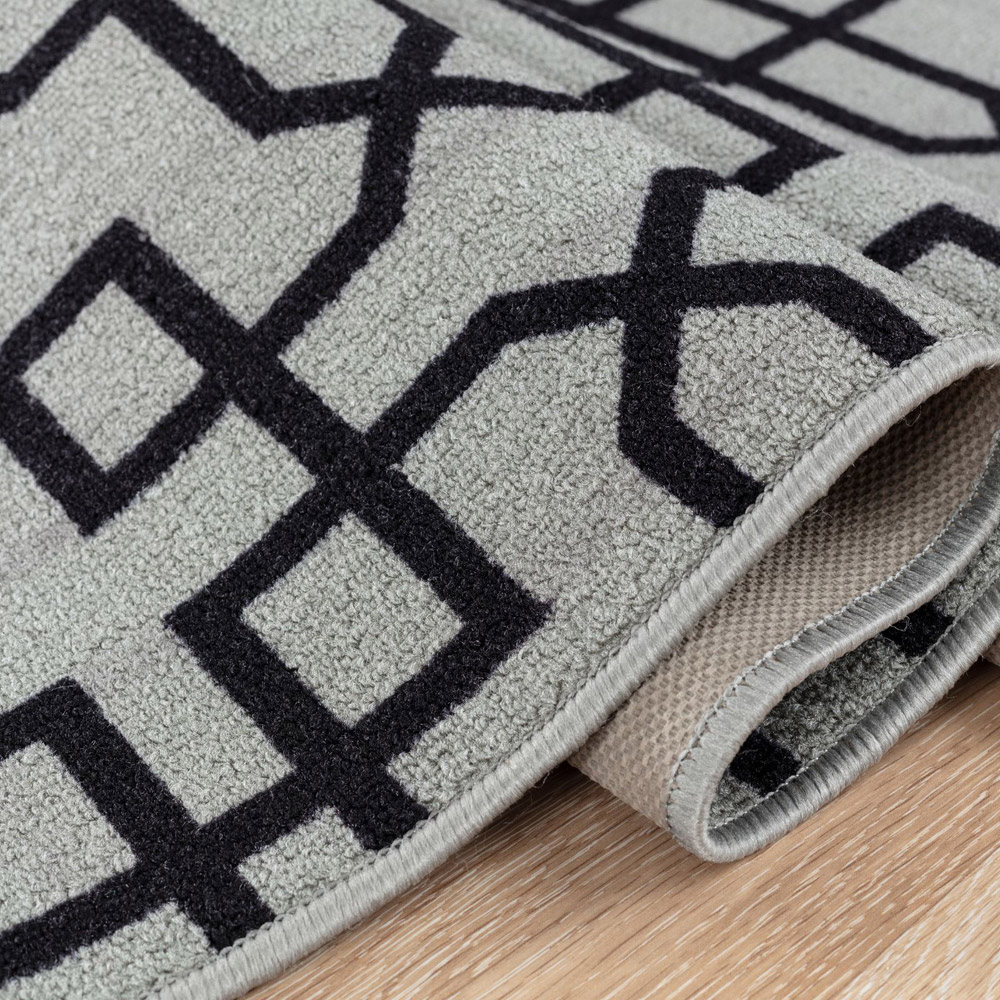 Smart Living Siam Grey and Black Gel Back Non-Slip Door Mat 40 x 60cm Image 4