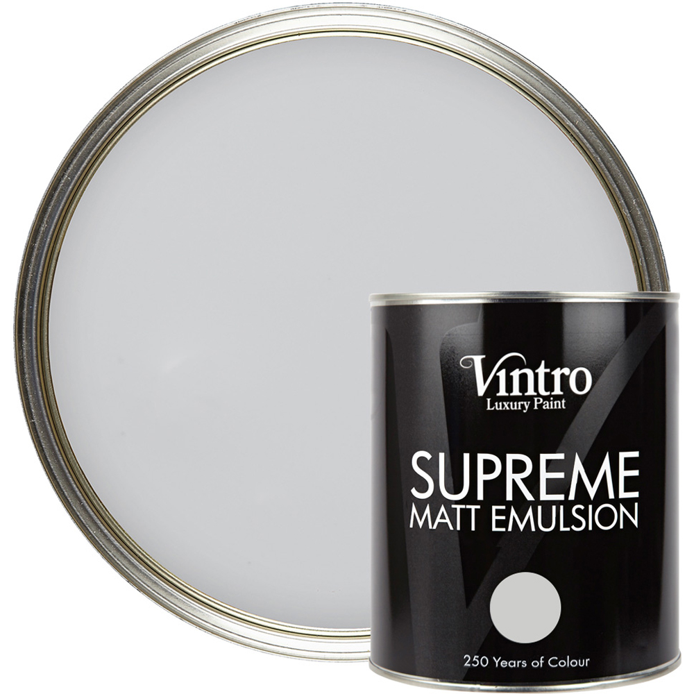 Vintro Paint Bidston Grey Matt Emulsion Interior Paint 1L Image 1