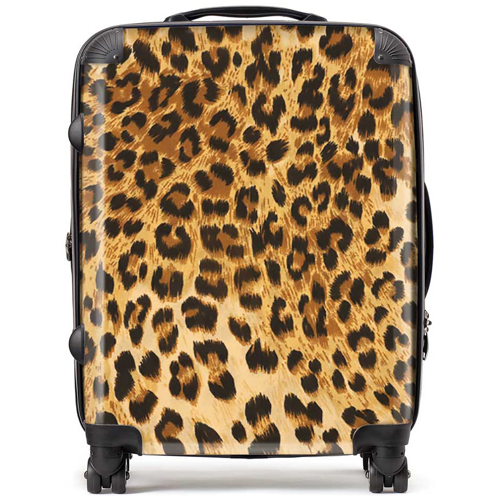 Warren Reed Designer Large Wild Animal Pattern Suitcase Image 1