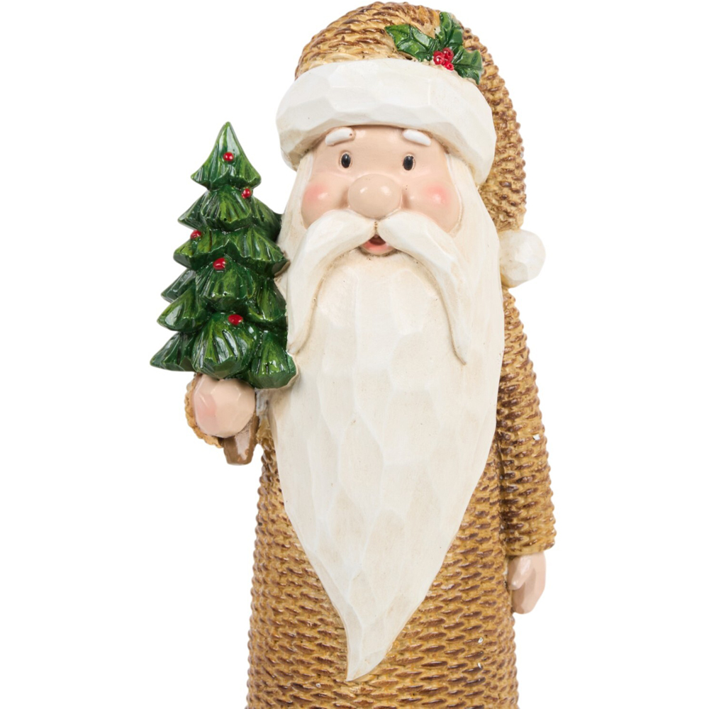 Rattan Effect Santa Decoration Image 9