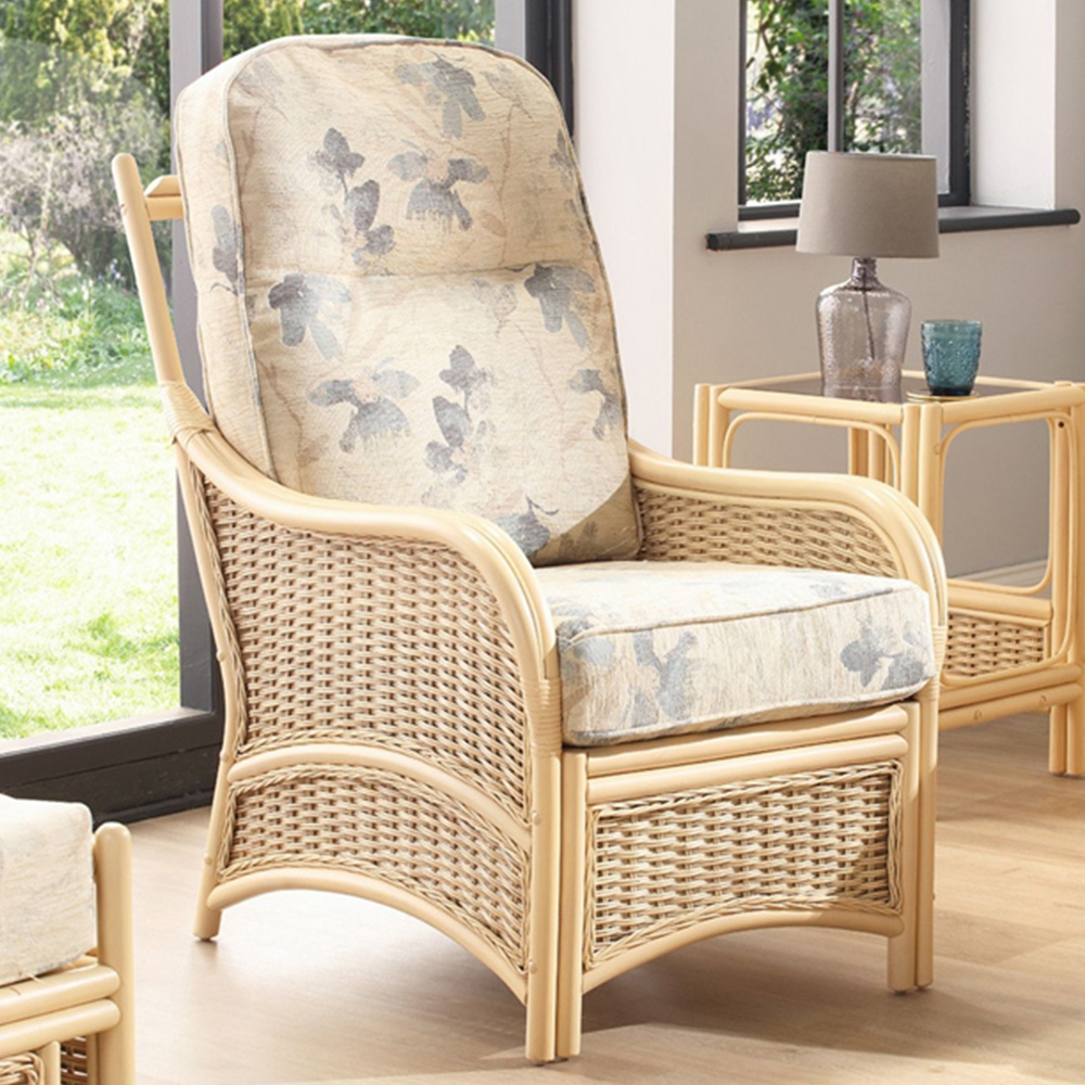 Desser Chelsea Natural Rattan High Back Conservatory Armchair Image 1