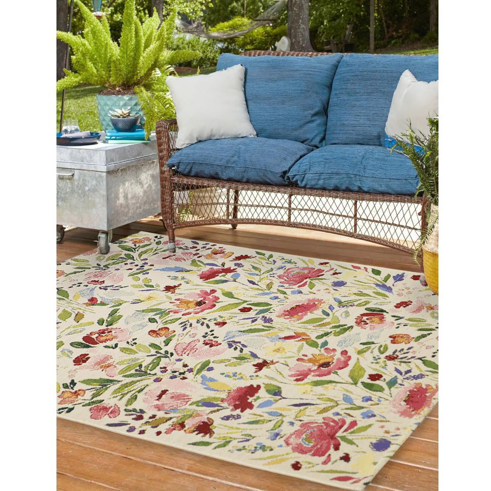 Homemaker Tropico Multicolour Floral Rug 160 x 230cm Image 6