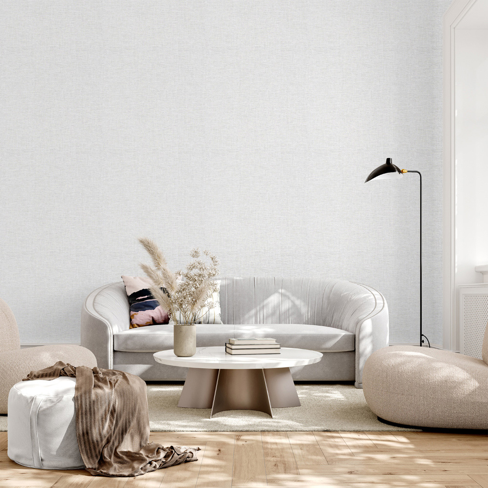 Arthouse Urban Weave Light Grey Wallpaper Image 3