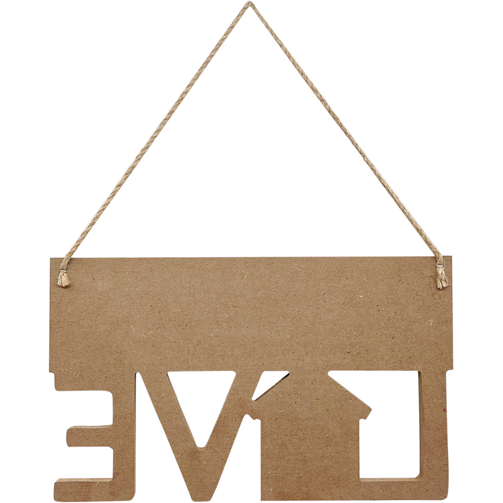 Highland Cow Hanging Love Sign Image 3